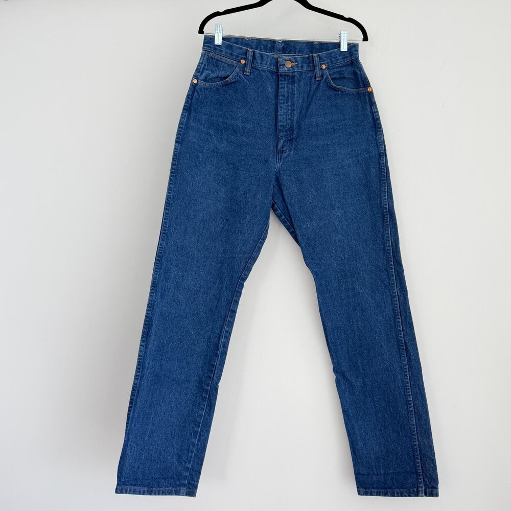 Vintage Wrangler Jeans Womens 30x33 Blue Denim Western Pants 80s 90s USA Made - Picture 3 of 12